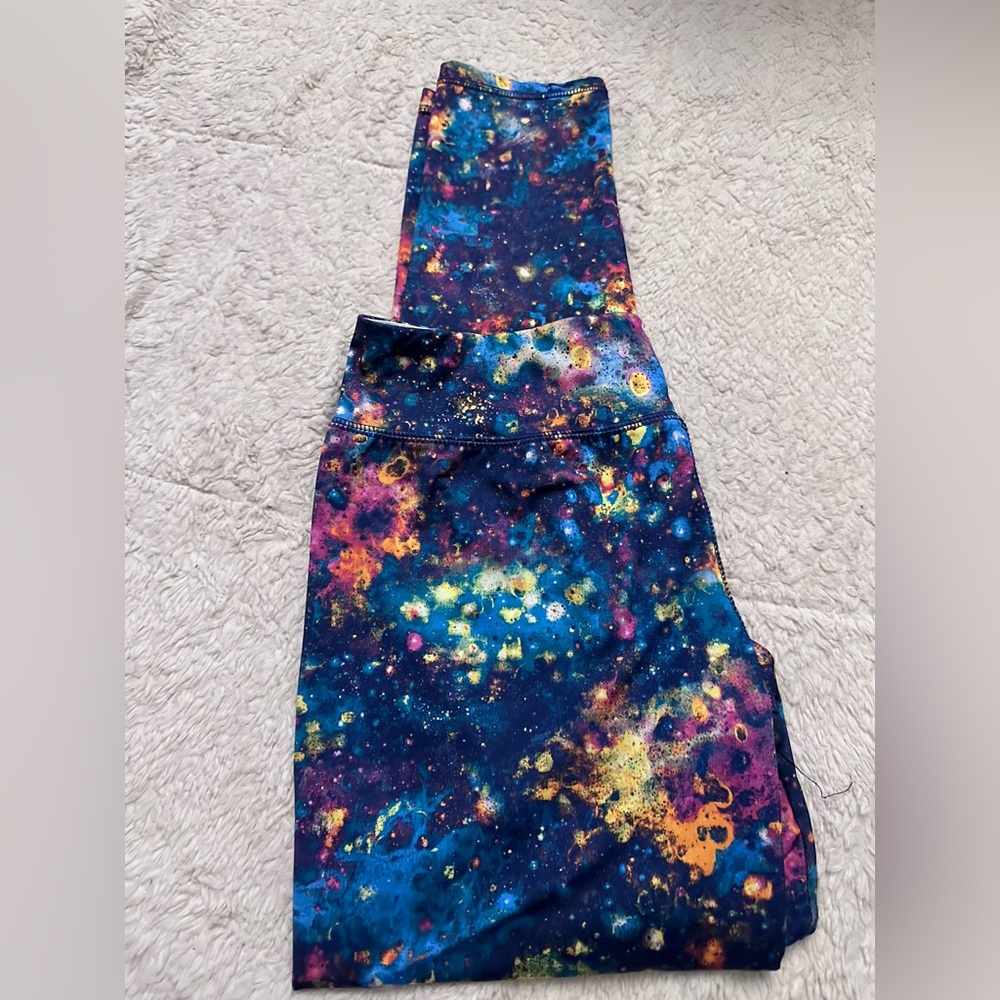 Galaxy Print Kids Leggings